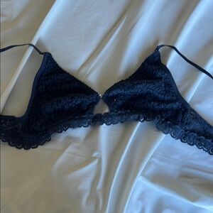 Aerie Lace Bralette in Navy Blue